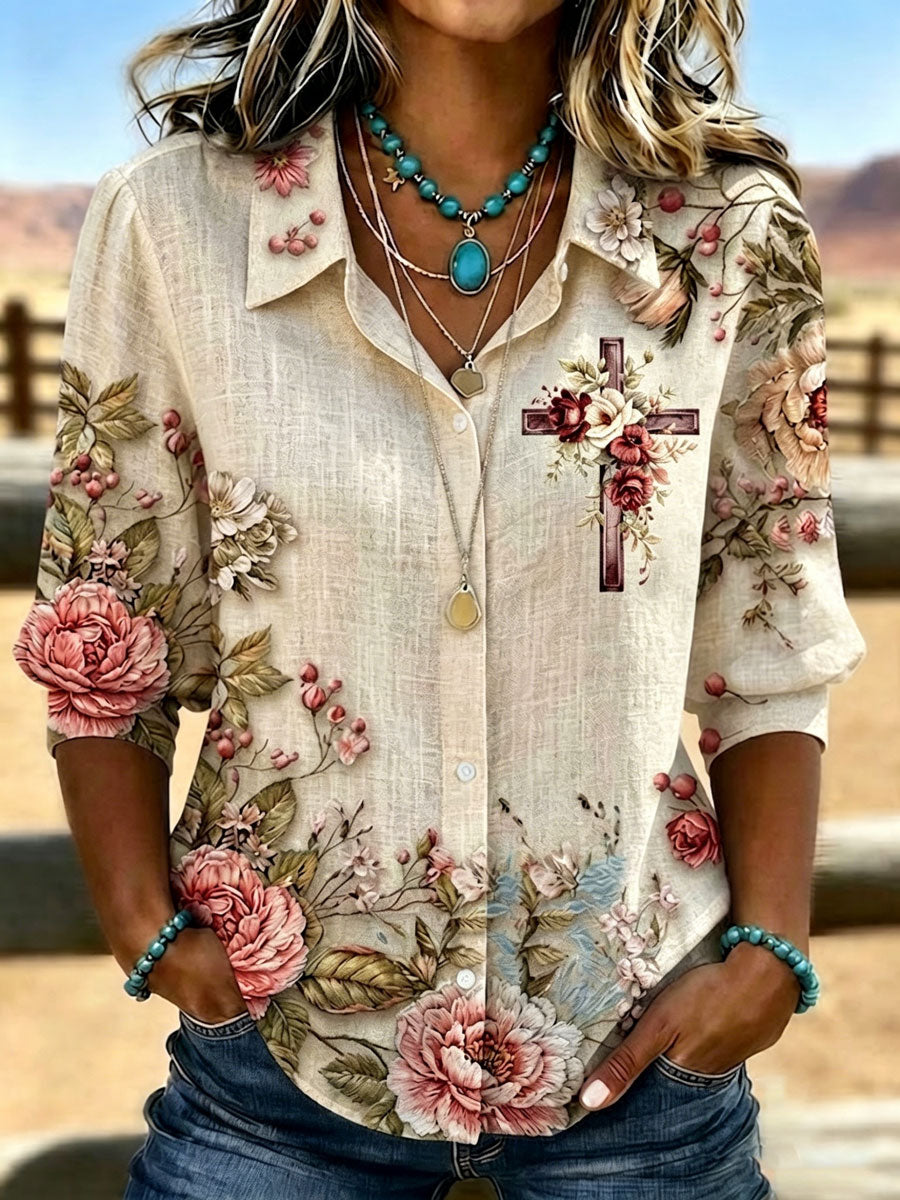 Chemise de style western Faith pour femme