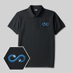 Infinite Loop Geek Embroidered Polo Shirt