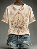 Women's  Assumption of Mary Print T-Shirt
