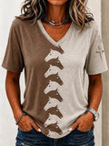 Women's Casual Print Short-Sleeve T-Shirt