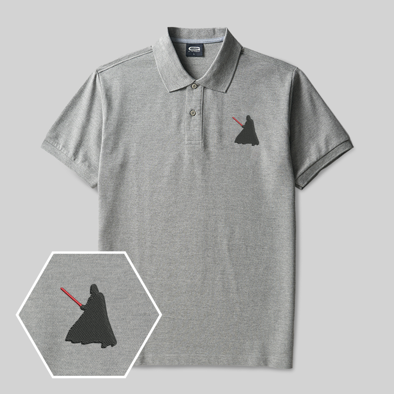Fighting Geek Embroidered Polo Shirt