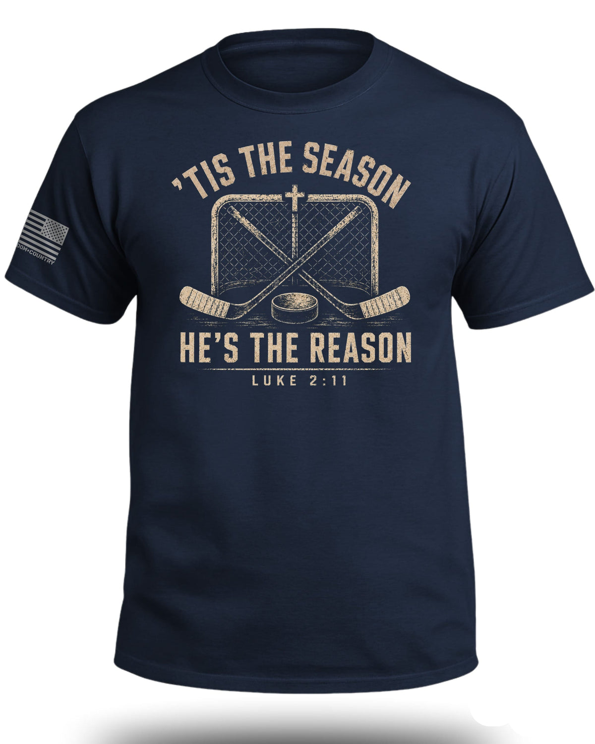 'Tis The Season He's The Reason - Hockey T-Shirt
