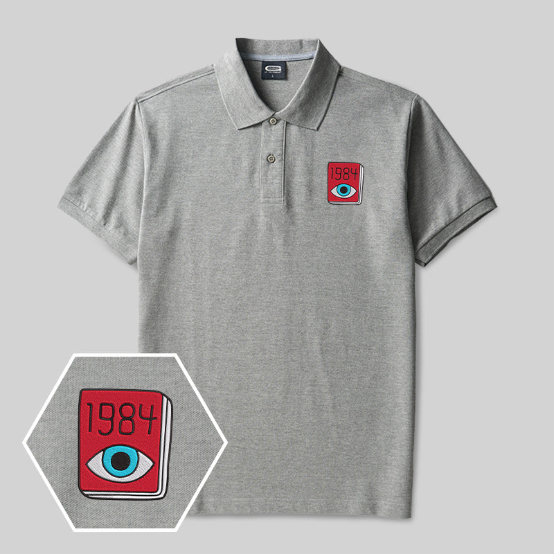 Polo bordado para frikis del ojo de 1984