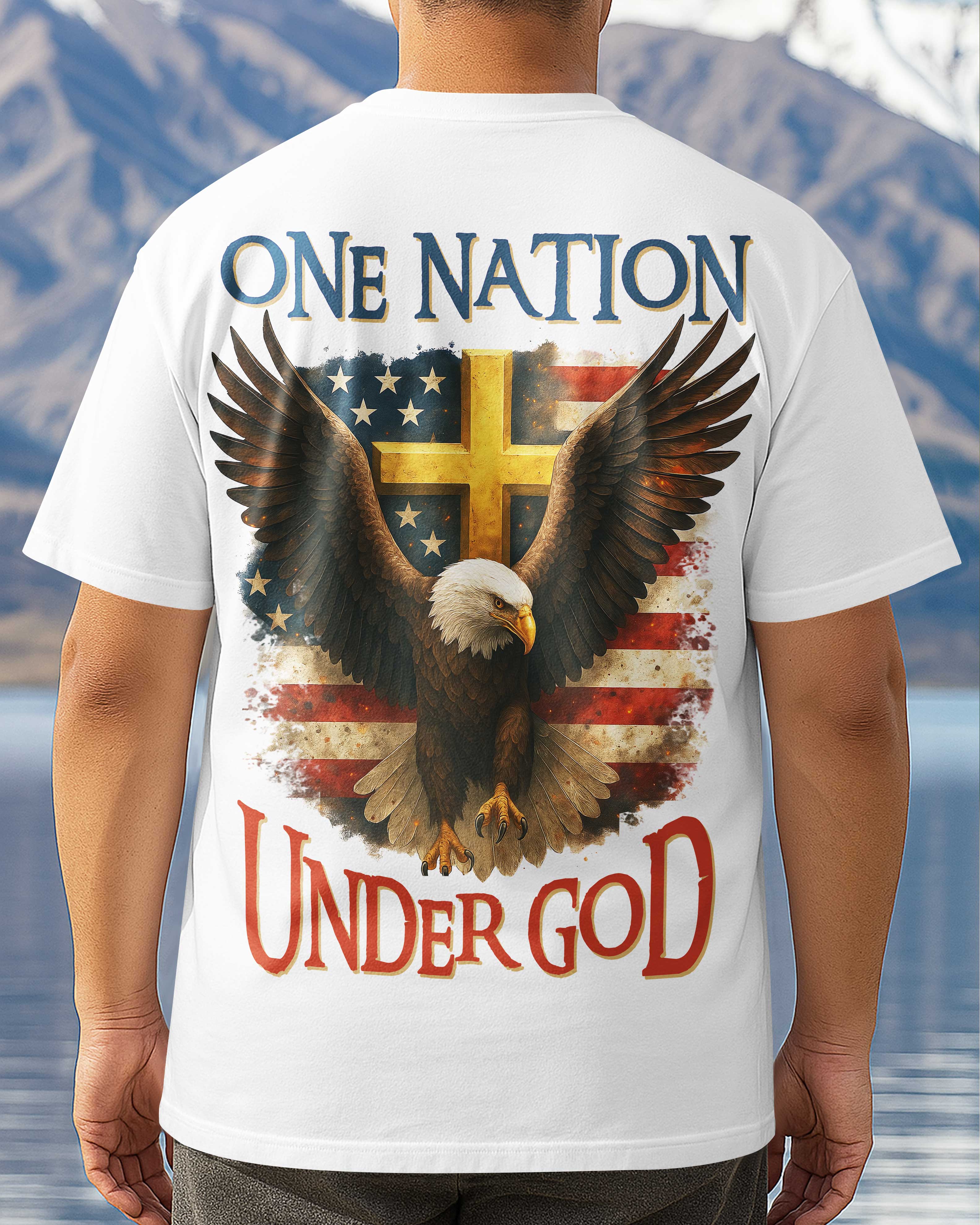 T-shirt Une nation sous Dieu