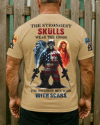 T-Shirt "Die stärksten Schädel tragen das Kreuz"