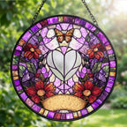 Custom Pet Portrait Stained Glass Style Gift For Pet Lovers - Personalized Window Hanging Suncatcher