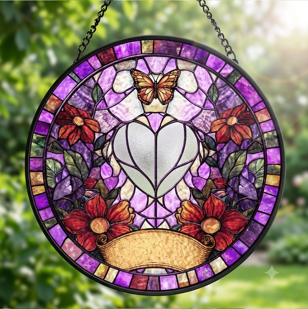 Custom Pet Portrait Stained Glass Style Gift For Pet Lovers - Personalized Window Hanging Suncatcher