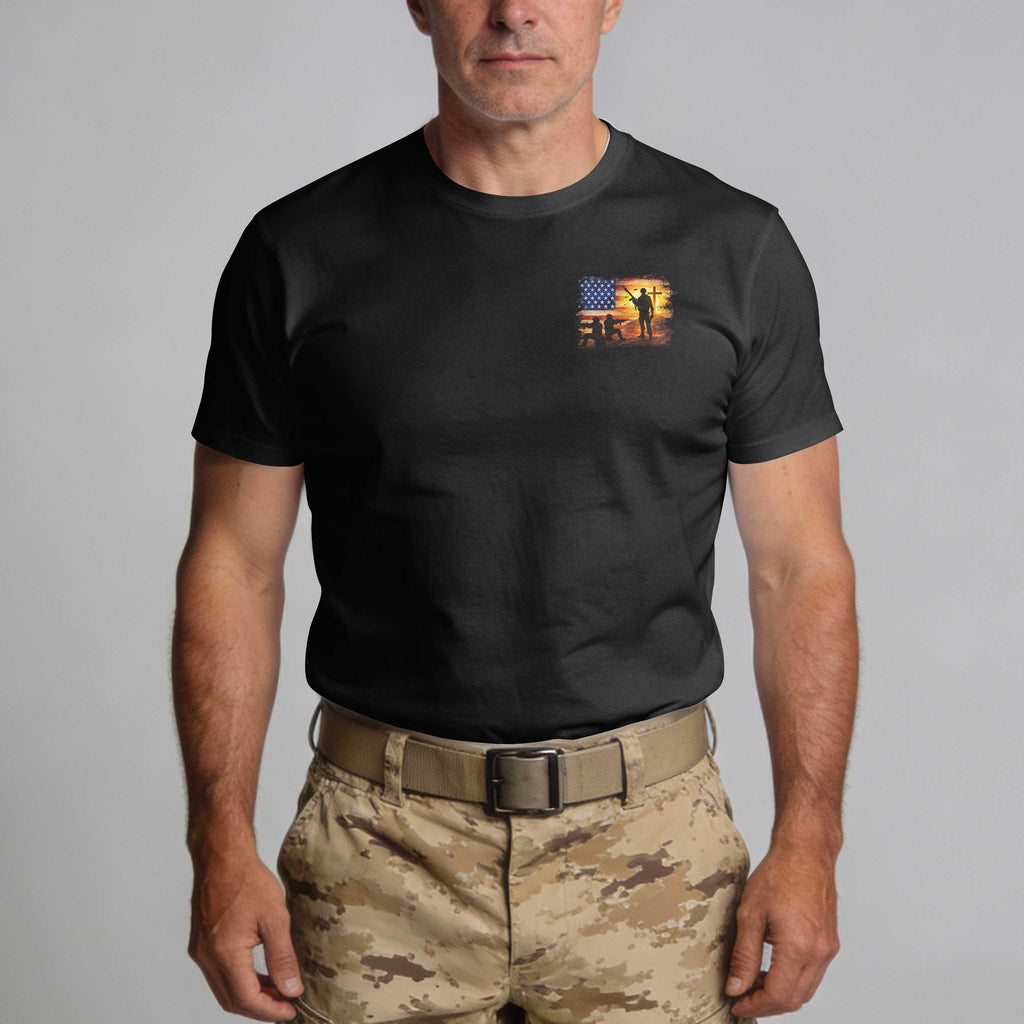 I Served My Country With Honor I Walk Forward Guided By Faith T-Shirt