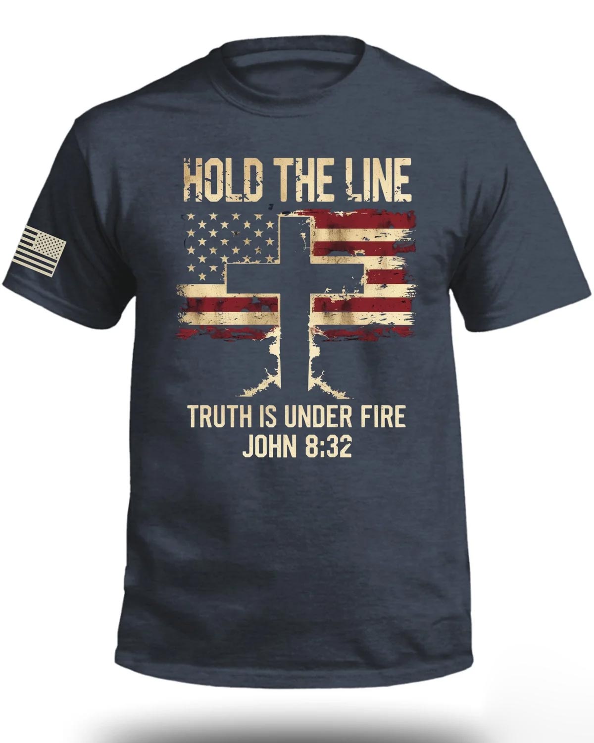 Hold The Line Truth is Under Fire Front T-Shirt