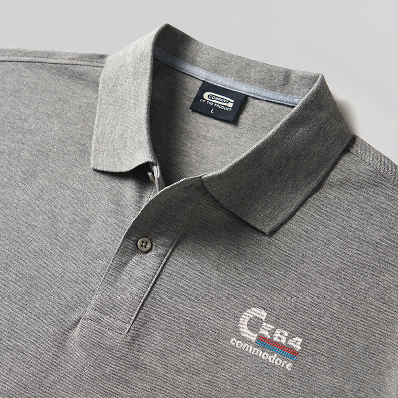 Commodore 64 Geek Embroidered Polo Shirt