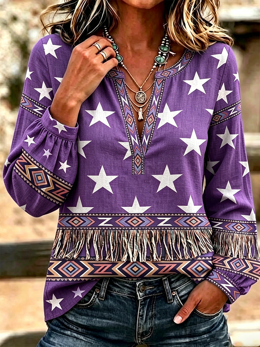Top estampado floral para mujer