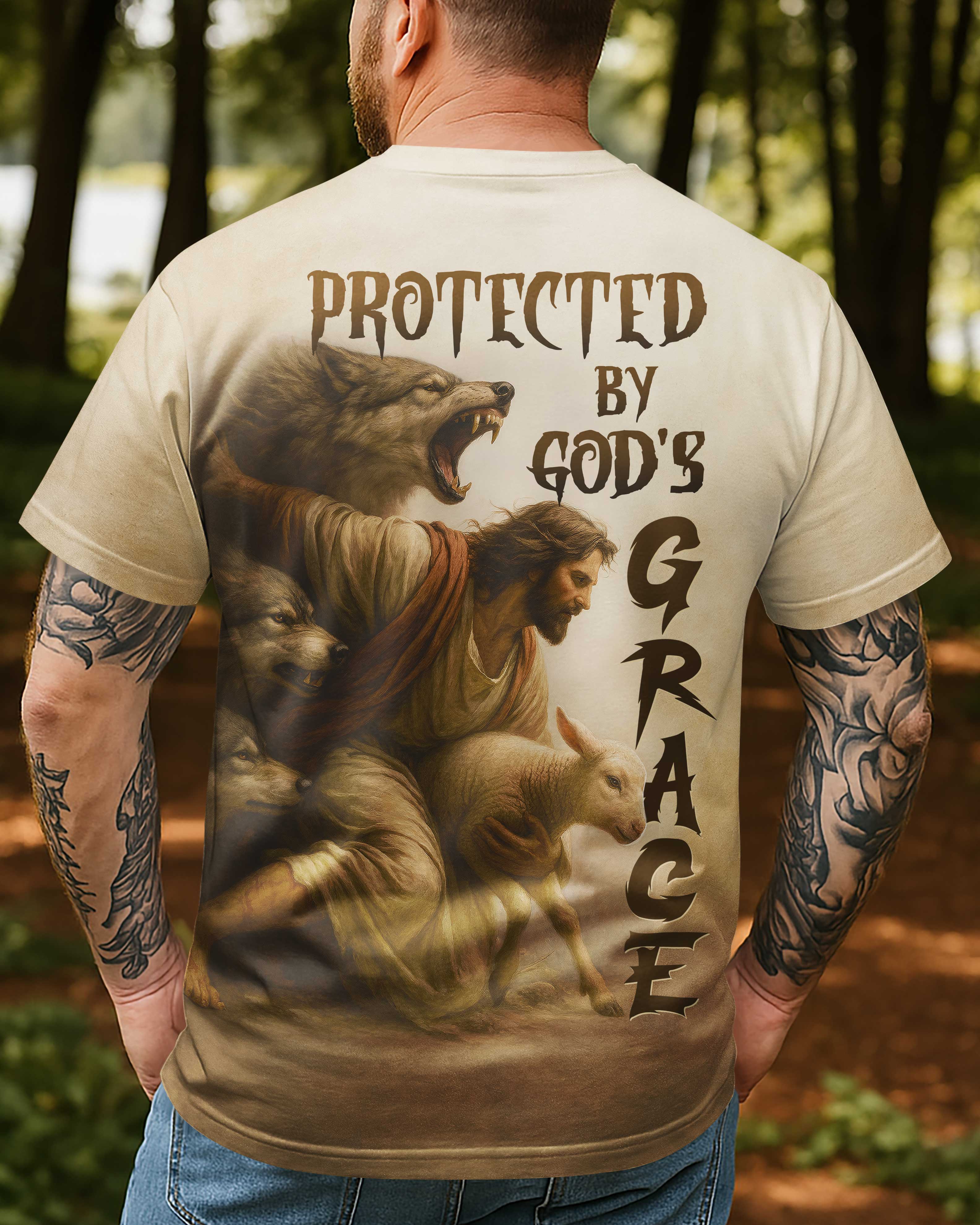 T-shirt Protégé par la Grâce