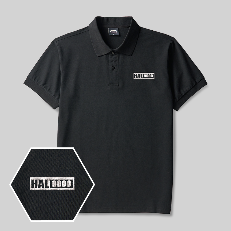 HAL 9000 Systems Geek Embroidered Polo Shirt