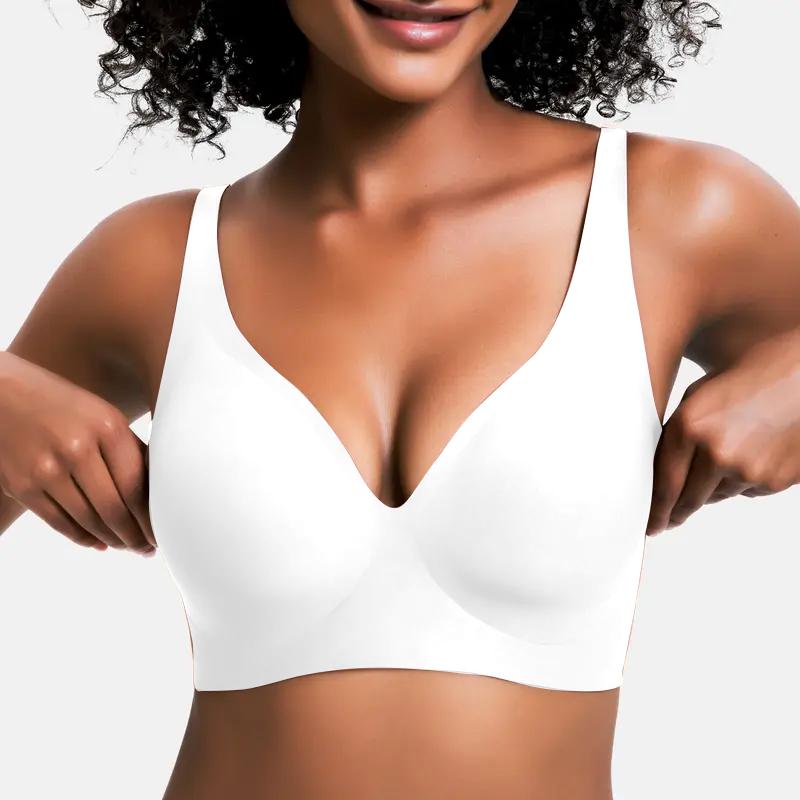 Nahtloser, kabelloser Push-up-BH für Damen