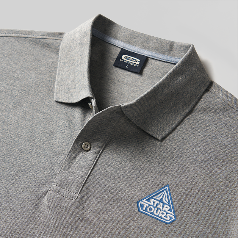 Star Tours Geek Embroidered Polo Shirt