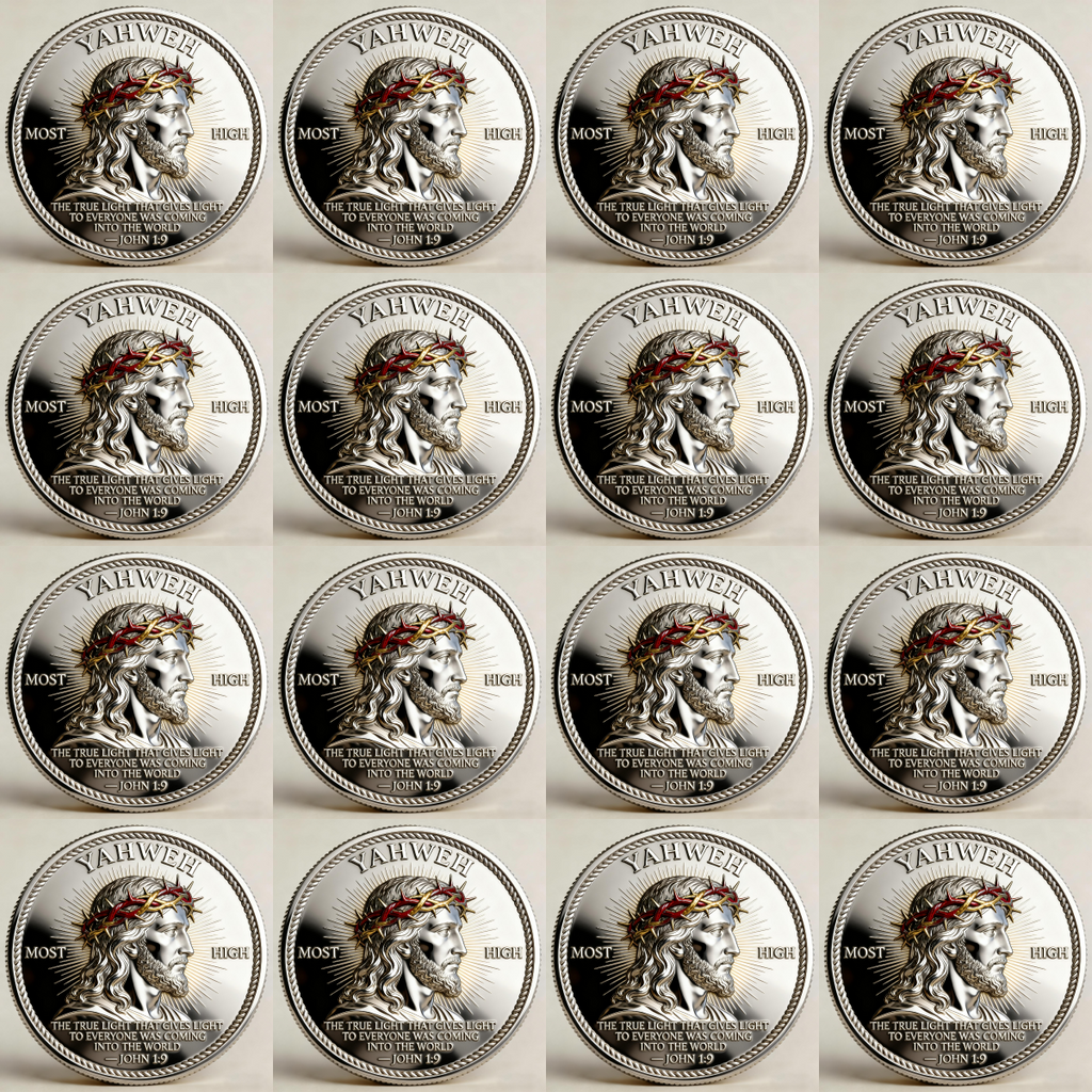 🏆Flash Sale 60% OFF - 🙏“Yahweh – The Living Light” Faith Commemorative Coin