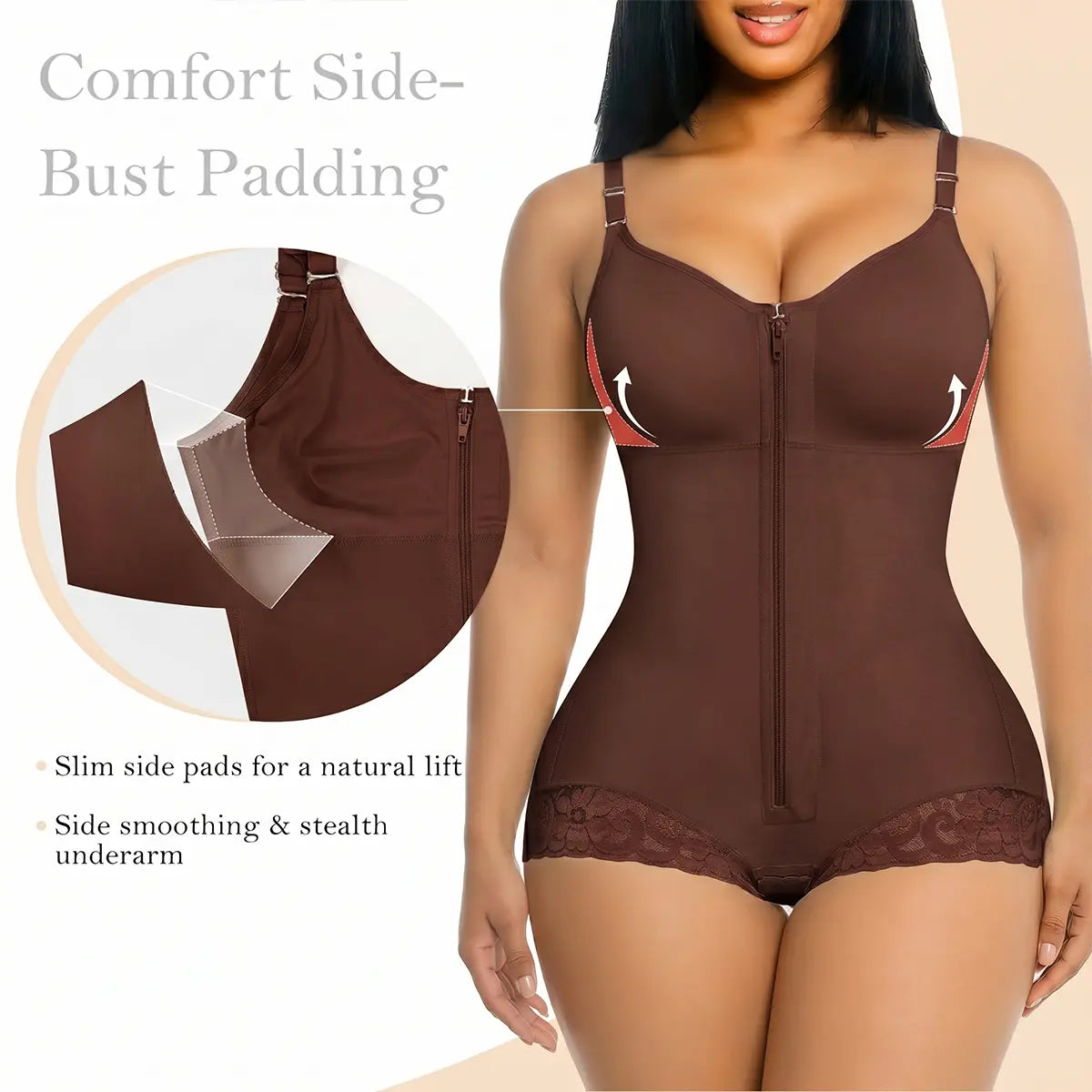 Body moldeador de cuerpo completo para mujer