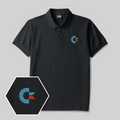 Commodore Geek Embroidered Polo Shirt