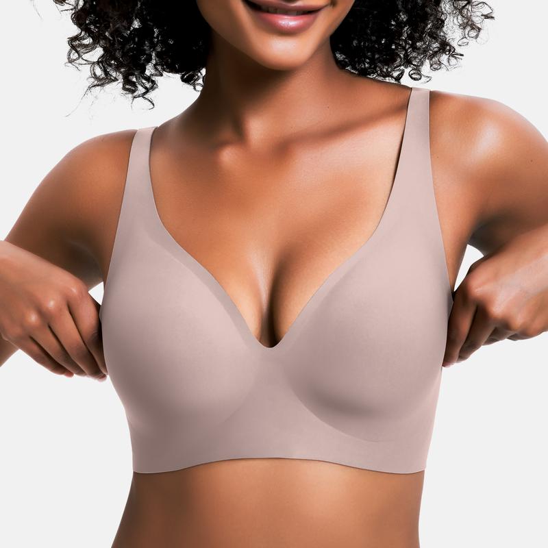 Nahtloser, kabelloser Push-up-BH für Damen
