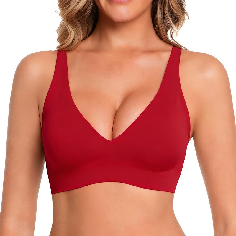 Nahtloser, kabelloser Push-up-BH für Damen