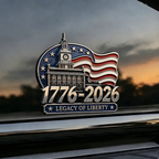 U.S. 250th Anniversary Patriot Car Emblem