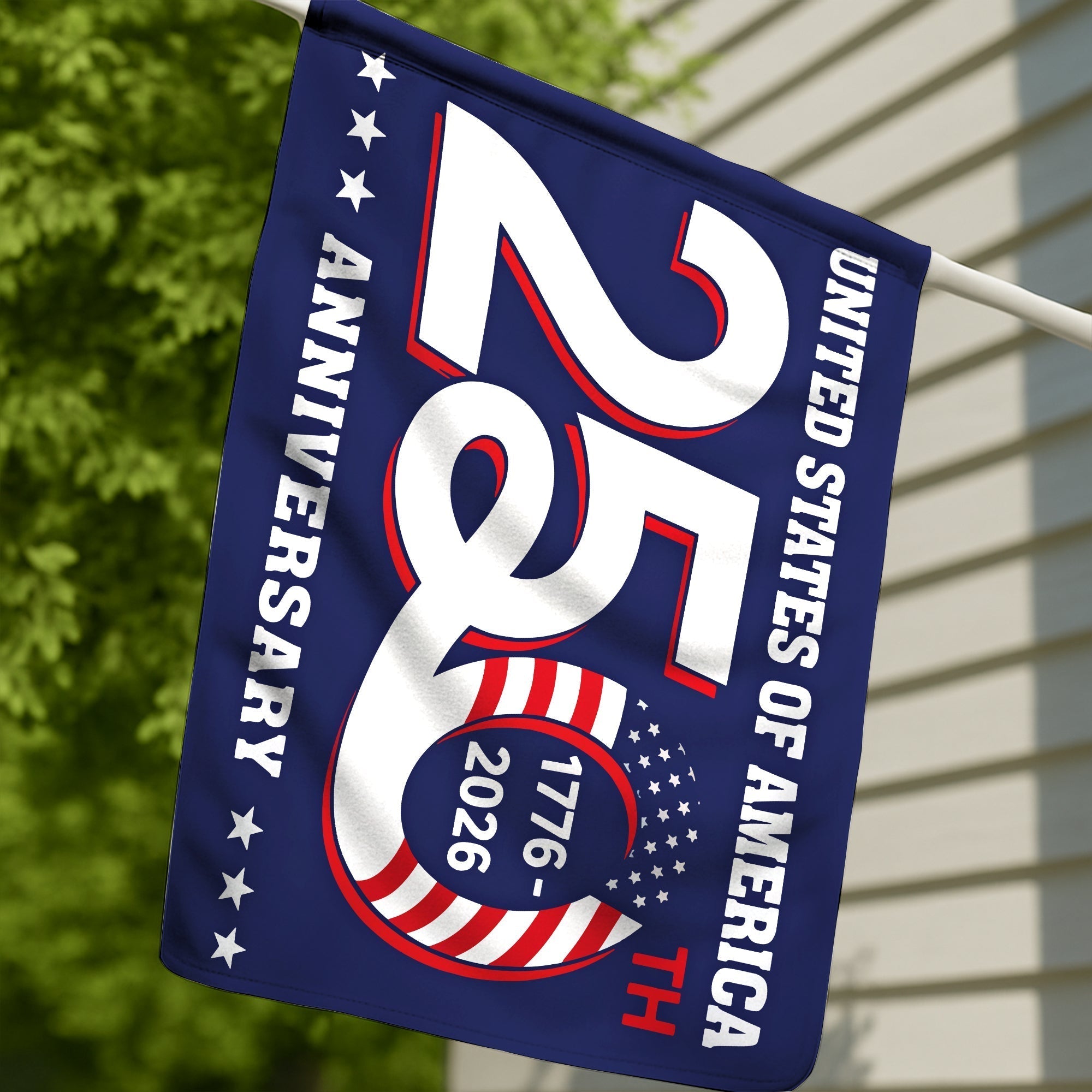 Patriotic 250th Anniversary 1776 2026 United States of America Flag