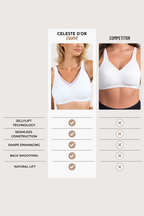 Wireless Support & Lift V-Neck Mesh Bra