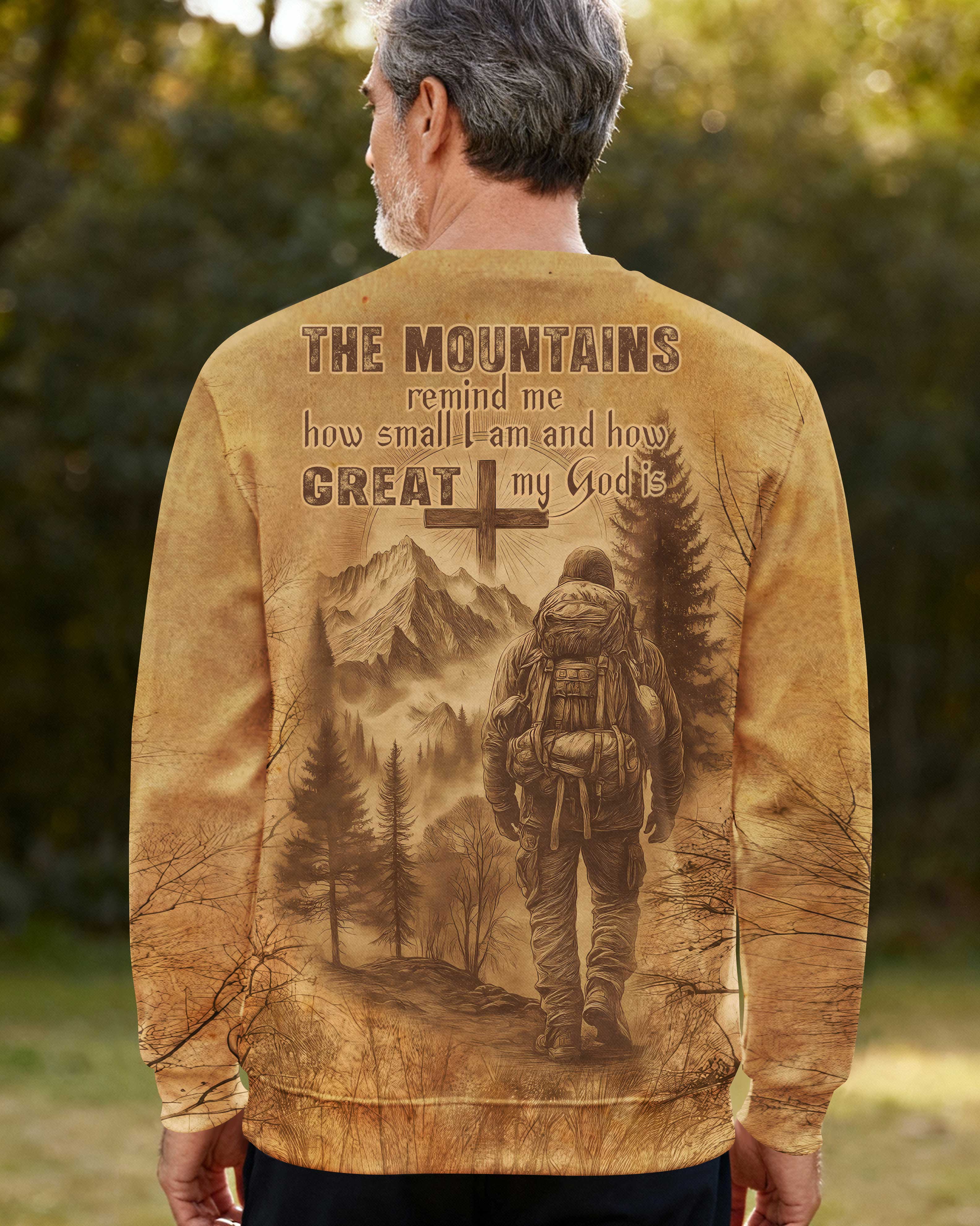 T-shirt La montagne me rappelle ma petitesse