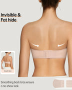 Women's Seamless Strapless Bra | Wireless Non-Slip Bandeau