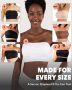 Women's Convertible Strapless Bandeau Bra