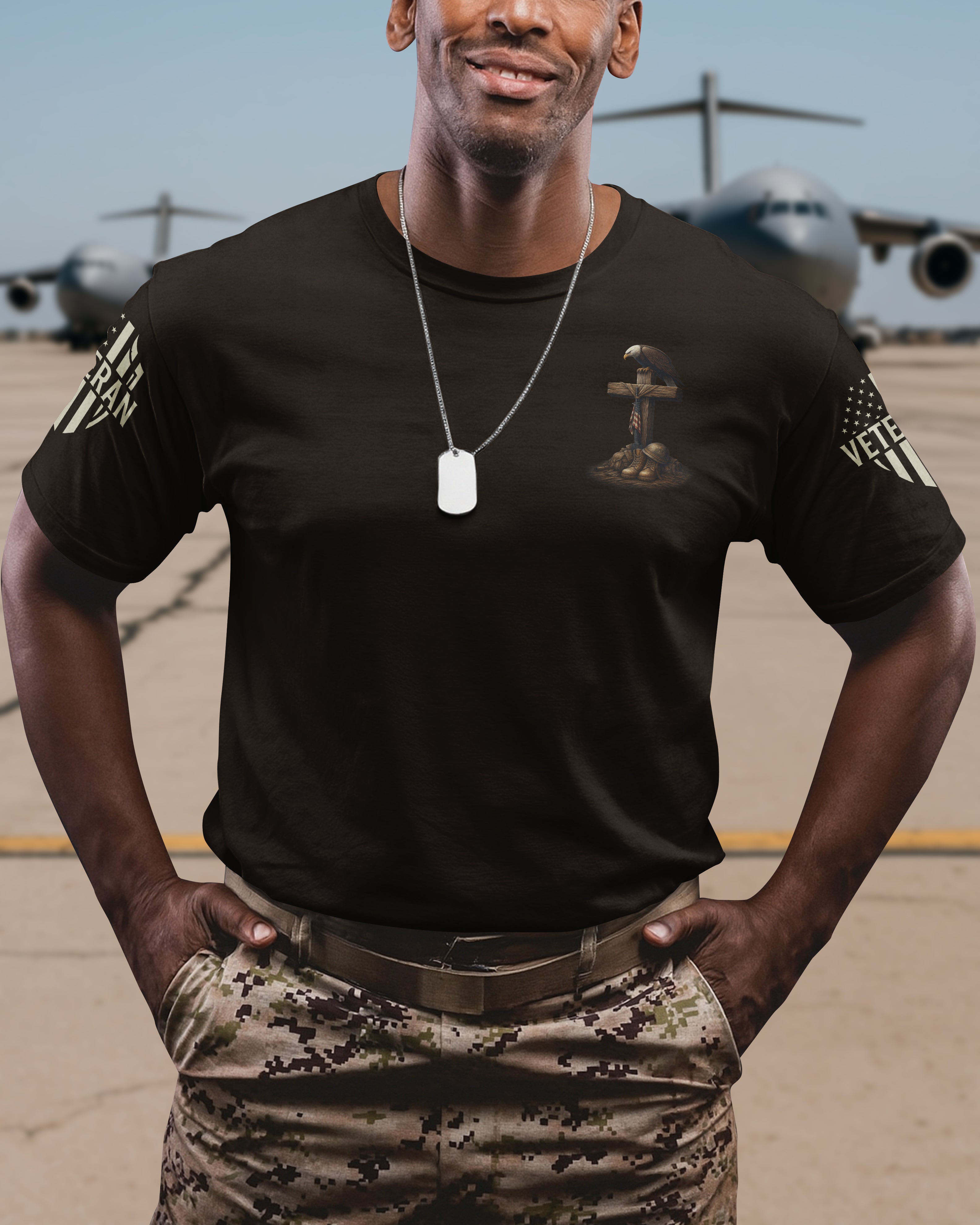 Veteran By Duty All Over Print T-Shirt