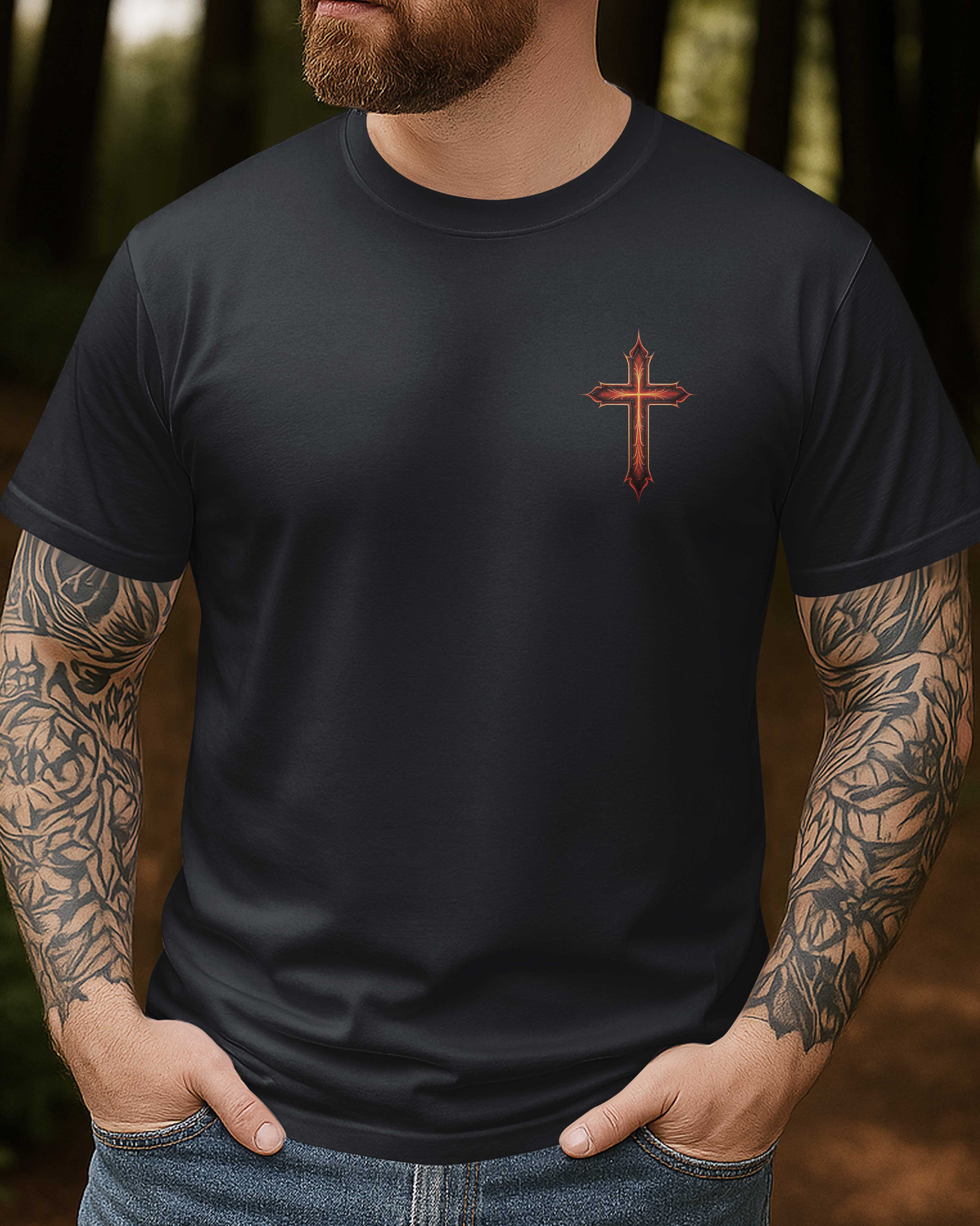 He Died For Me Now I Live For Him T-Shirt imprimé sur toute la surface