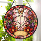 Custom Pet Portrait Stained Glass Style Gift For Pet Lovers - Personalized Window Hanging Suncatcher