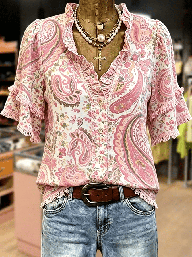 Women'S Casual Printed Shirt