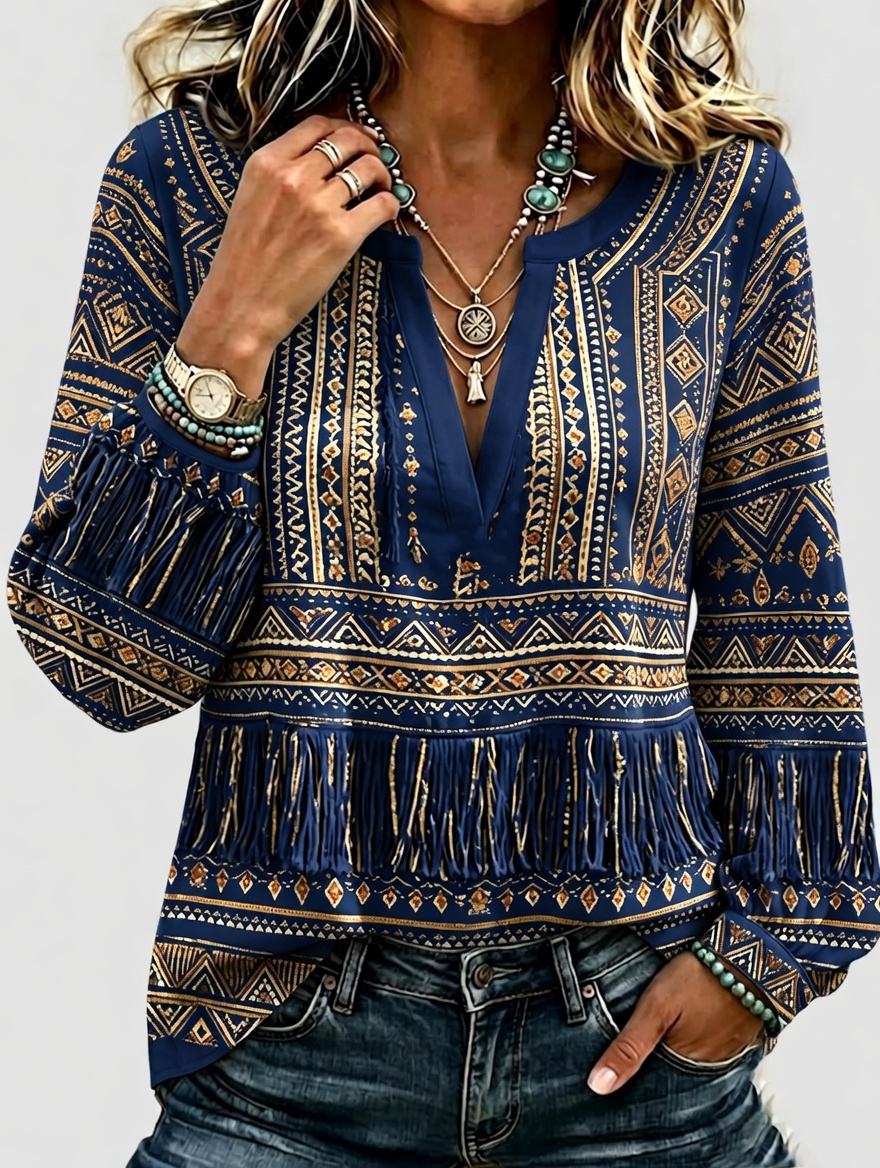 Top estampado floral para mujer
