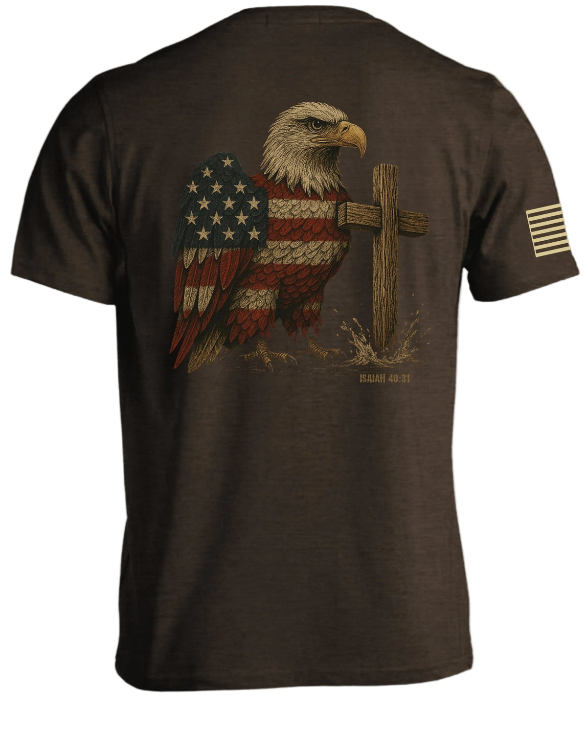 Patriotic Eagle Isaiah 40 31 T-Shirt