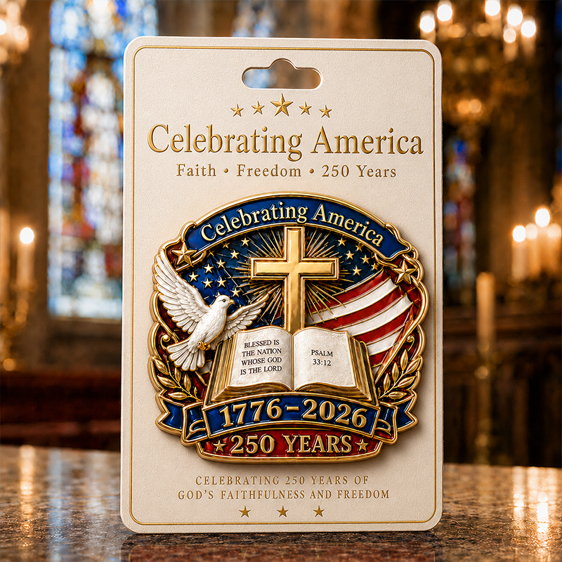 U.S. Independence Day Faith Commemorative Pin (Unisex)