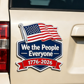 Celebrating the 250th anniversary of the United States, Patriot car badge stickers