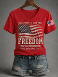 Women's Freedom Print T-Shirt