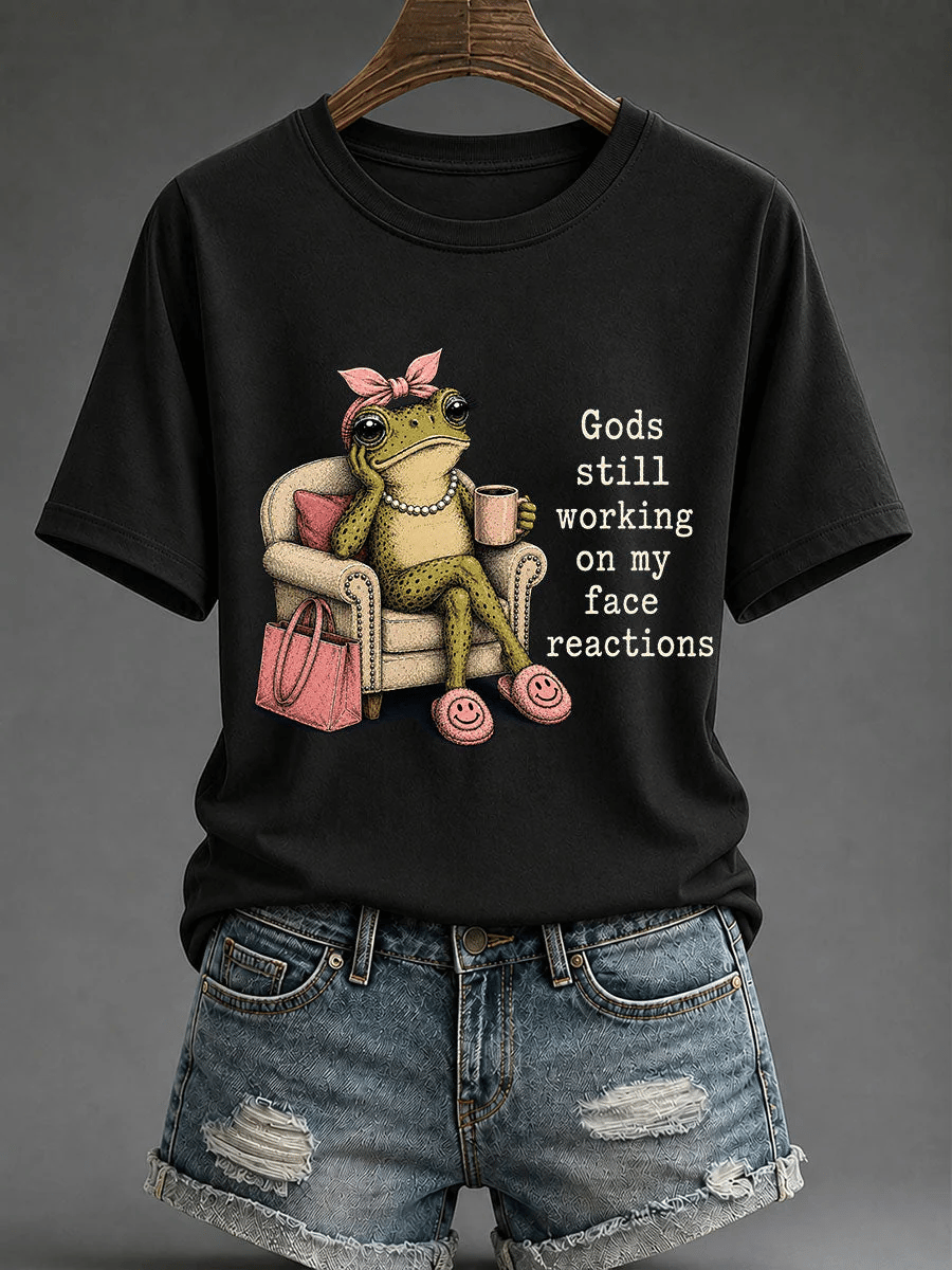 Damen Retro Lustiges christliches bedrucktes T-Shirt