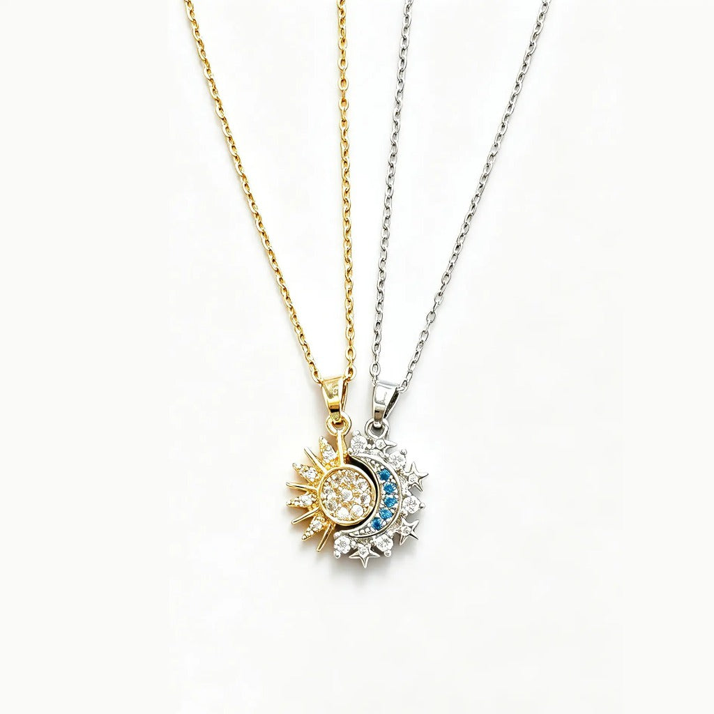 Sun & Moon Matching Bracelet Set – Stackable Friendship Gift for Best Friends, Sisters & Couples