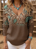 Women's Western Ethnic Print Top