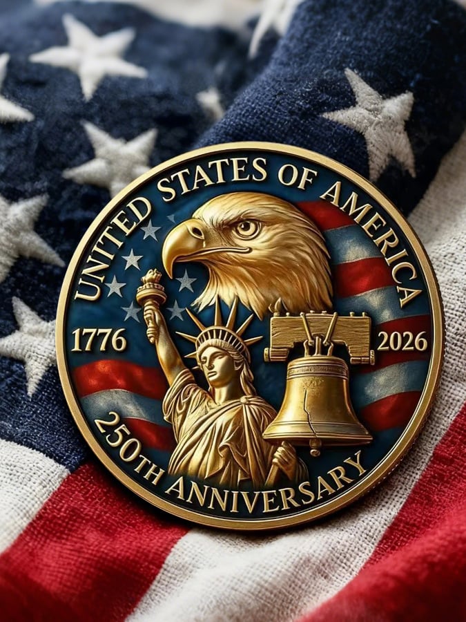 God Bless America 250th Anniversary Of The United States Great Coin Commemorative Coin