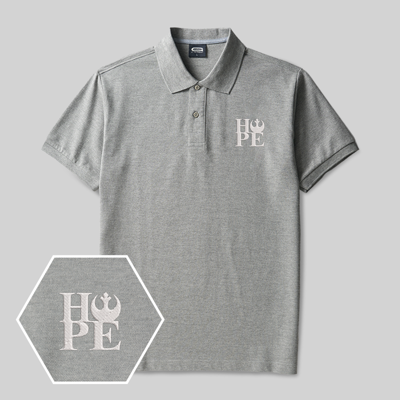 Hope Geek Embroidered Polo Shirt