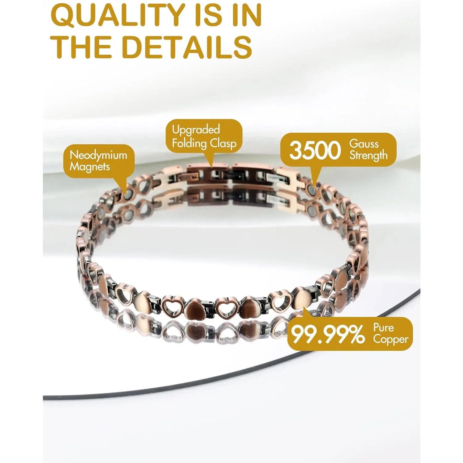 Magnetic Therapy X-Link Anklet & Bracelet for Men & Women