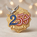 US 250th Anniversary Brooch Pin