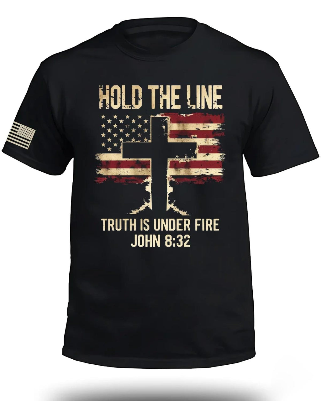 "Hold The Line Truth is Under Fire Front" T-Shirt