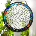 Custom Photo Dog And Cat Family Portrait - Personalized Stained Glass Window Hanging Suncatcher