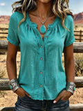 Women'S Casual Loose Tassel Top