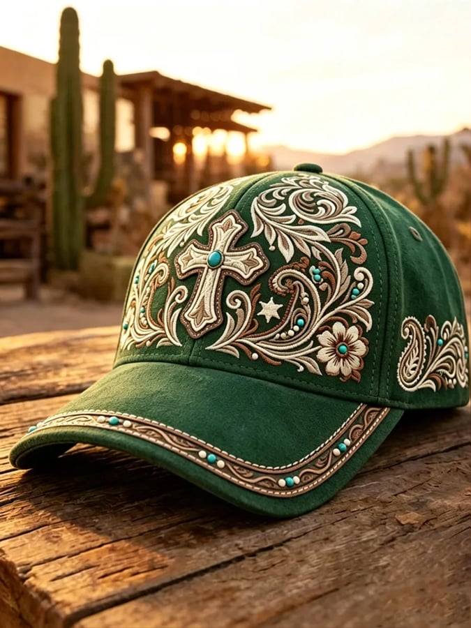 Sombreros unisex con estampado retro western